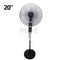 BEA Stand Fan With Timer Black 3 Speed 75W 5 Blades 20inch | FS-20430