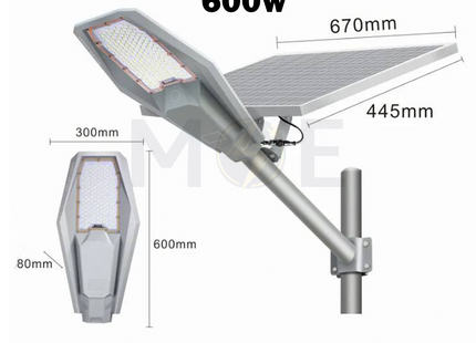 Viko LED SMD IP67 Solar Street Light With Remote Controller Warmwhite 600W | MJ-XJ806