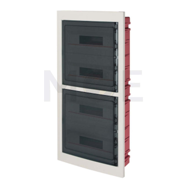 Elettrocanali IP40 Plastic Flush Distribution Board Smoked Door Gray (450x853x95mm) 4Rx18mod. 72mod.| 63072 FM