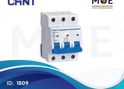 Chint MCB EB C 3kA 3P 16A | 135279-186348 | دجنتور كهرباء ثلاثة فاز