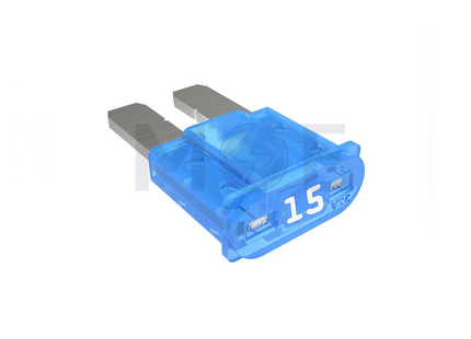 Automotive Car Fuse Micro2 Blade Type Blue 15A 58VDC فيوز سيارة مايكرو ازرق