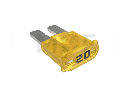 Automotive Car Fuse Micro2 Blade Type Yellow 20A 58VDC فيوز سيارة مايكرو اصفر