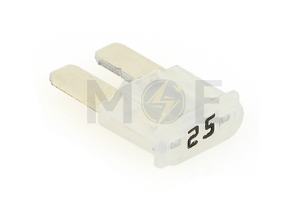 Automotive Car Fuse Micro2 Blade Type White 25A 58VDC  فيوز سيارة ابيض