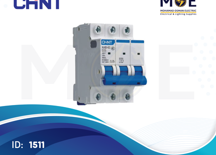 Chint MCB EB C 3kA 3P 25A | 135281-186350 | دجنتور كهرباء ثلاثة فاز