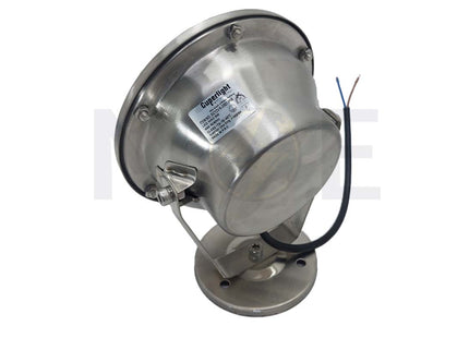 Cuperlight SMD IP68 LED Underwater Pool Light Chrome Adjustable Surface Circular Spot Warmwhite 12V DC 12cm 9x1W | K-3301