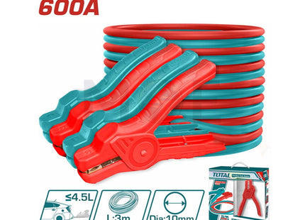 Total Booster/Jumper Cables 600A 10mm 3mt | PBCA16008