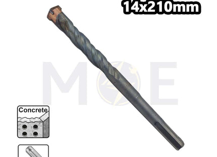 ABC Power SDS Plus Hammer Drill Bit 14mm (TL:210mm , WL:130mm) | AC14210