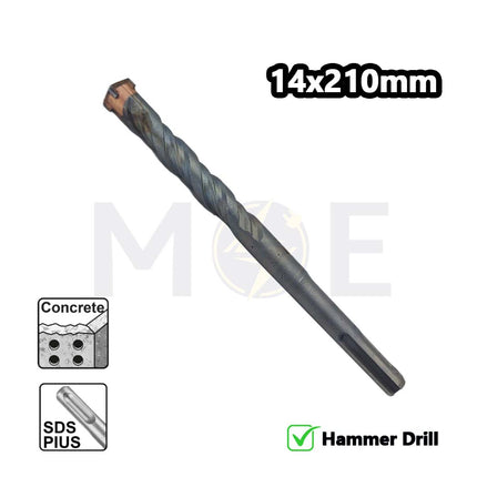 ريشة باطون ABC Power SDS Plus مقاس 14 مم (TL:210 مم، WL:130 مم)