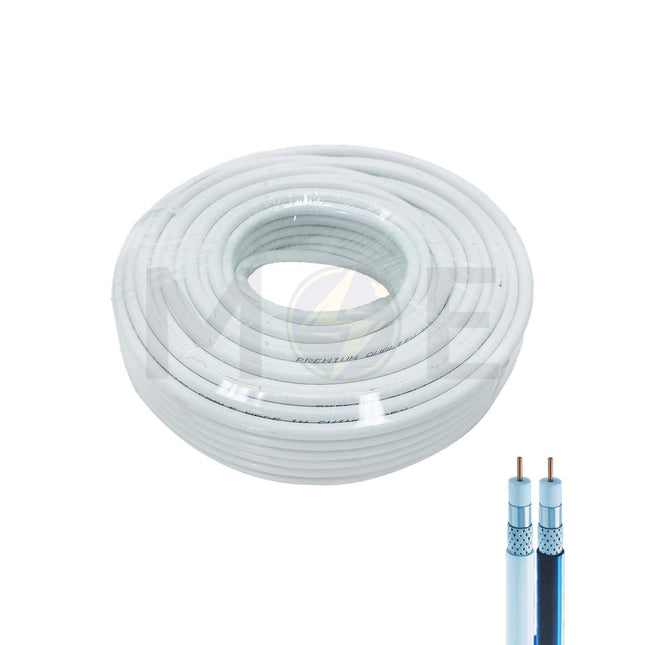 Hive Power Coaxial cable RG6 128s White R30yd