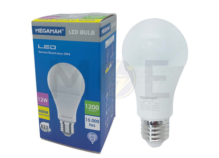 Megaman A60 LED Lamp Bulb Coolwhite E27 12W 1200Lm | YTA60X3
