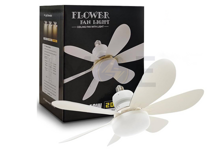 SEG LED Lamp Bulb with Ceiling Fan Daylight, Warmwhite, Coolwhite 6 Blades E27 40W | SEQB40W