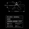 SEG LED Lamp Bulb with Ceiling Fan Daylight, Warmwhite, Coolwhite 6 Blades E27 40W | SEQB40W
