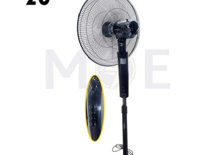 AGI Stand Fan With Timer Black 3 Speed 80W 5 Blades 20inch | AG-2013