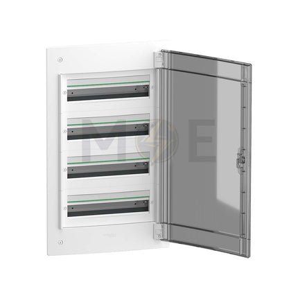 Schneider PrismaSeT IP40 Plastic Flush Distribution Board Smoked Door (486x810x137.5mm) 4Rx18module 72module | LVSXP418