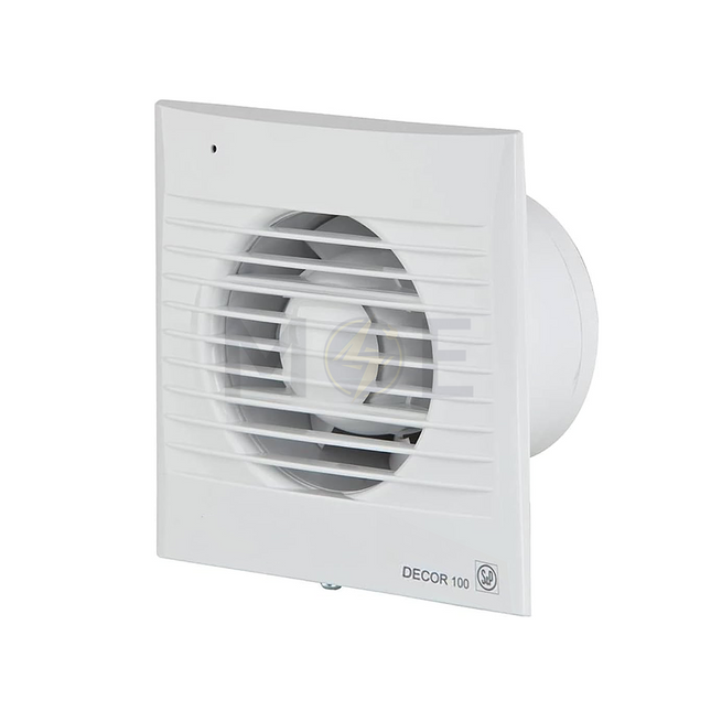S&P Axial Exhaust Fan with Decorative Front Panel Square (15cm /6") 25W | Decor 300 C شفاط حمام بلاستيك مربع 
