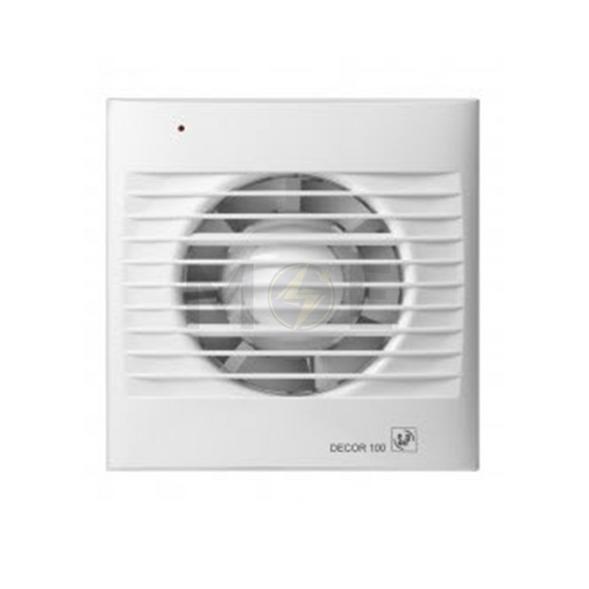 S&P Axial Exhaust Fan with Decorative Front Panel Square (15cm /6") 25W | Decor 300 C شفاط حمام بلاستيك مربع