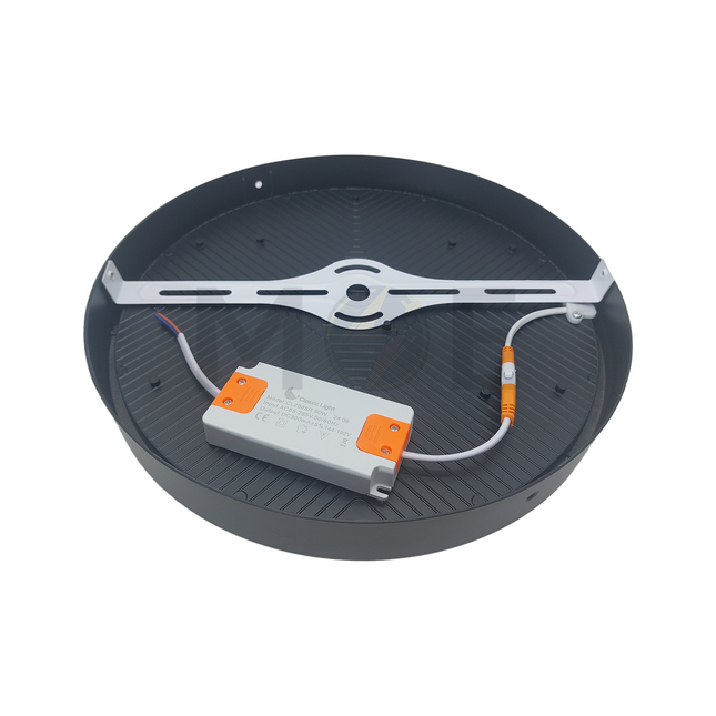Classic Light LED DownLight/Panel Light Black Surface Narrow Edge FrameLess Circular Spot Warmwhite 3000K 30cm 60W | CL-2088R60WW