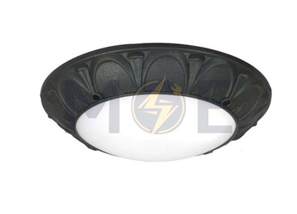 Fumagalli Round Bulkhead Lamp Ceiling Surface Light Rita Black Opal 1xE27 35.5cm | 1T3.000.000.AYE27