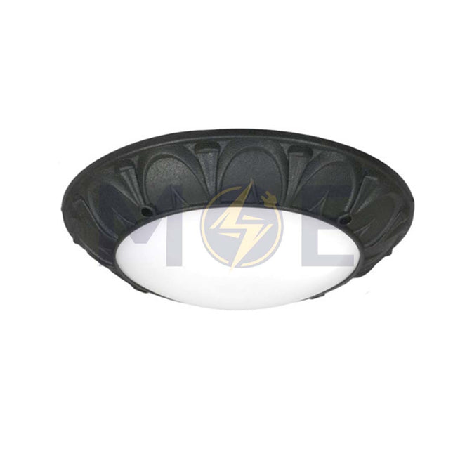 Fumagalli Round Bulkhead Lamp Ceiling Surface Light Rita Black Opal 1xE27 35.5cm | 1T3.000.000.AYE27