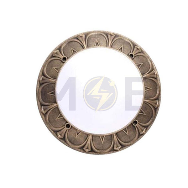 Fumagalli Round Bulkhead Lamp Ceiling Surface Light Rita Bronze Opal 1xE27 35.5cm | 1T3.000.000.BYE27