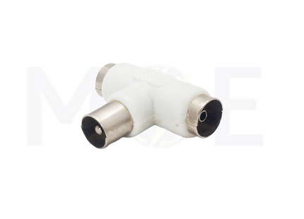 Coaxial TV antenna signal Splitter 1x IEC Male (plugs) to 2x IEC Female (socket) 2-Way