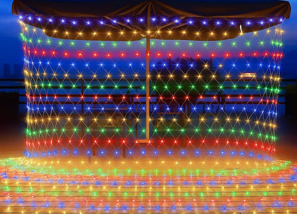 LED Mini Christmas Net Mesh String light Warmwhite 2x3mt 144L 220V