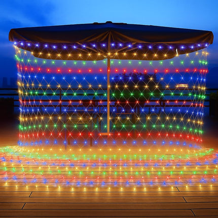 LED Mini Christmas Net Mesh String light Warmwhite 2x3mt 144L 220V