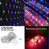 LED Mini Christmas Net Mesh String light RGB With Mini Controller 2x3mt 144L 220V