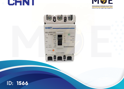 Chint MCCB NM1-250S/3300/ 3P 250A Fix | T3A007-126307 | دجنتور صناعي