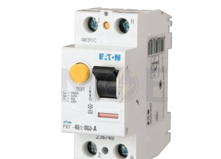 EATON RCCB AC-Type 16A 2P 10mA | mRCM-16/2/001 | دجنتور ديفرنسيال حماية مزدوجة - قاطع دفرنسيال مع حماية من الحمل الزائد