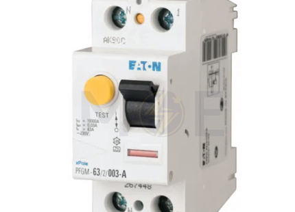 EATON RCCB AC-Type 63A 2P 30mA | mRCM-63/2/003 | دجنتور ديفرنسيال حماية مزدوجة - قاطع دفرنسيال مع حماية من الحمل الزائد