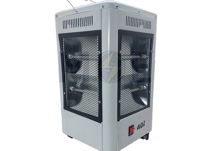 AGI Quartz Heater 5 Heating Sides 10 Quartz Tubes 2000W (10x200W) | AG-2100