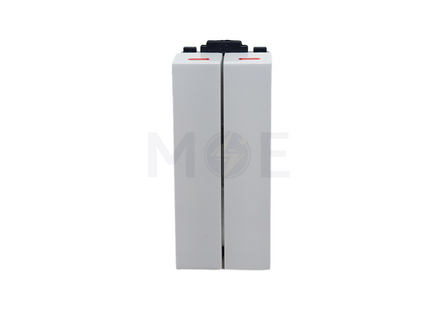 Sanshe 1way Double Switch White 16A 1P 1Module | KH1104 مفتاح مجوز مفتاحين مفارد ابيض