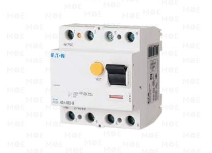 EATON RCCB AC-Type 10KA 63A 4P 30mA | mRCM-63/4/003 | دجنتور ديفرنسيال حماية مزدوجة - قاطع دفرنسيال مع حماية من الحمل الزائد