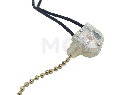 Kaiguan Ceiling Fan Pull Chain Light Switch On-Off 2 Wire | 3A125VL