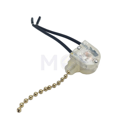 Kaiguan Ceiling Fan Pull Chain Light Switch On-Off 2 Wire | 3A125VL