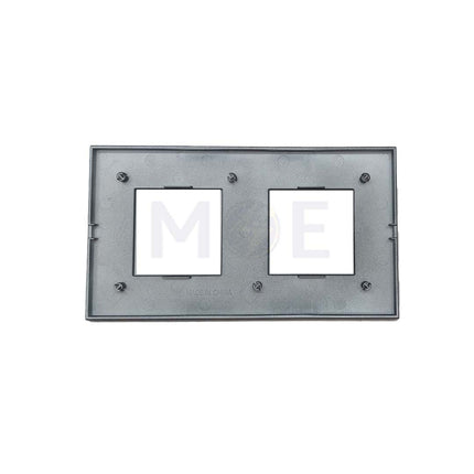 Orva /Legrand Cover Plate Black Square Double 4mod. (2x2mod.) | MSF40000-290