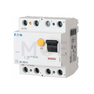 EATON RCCB AC-Type 25A 4P 300mA | mRCM-25/4/03 | دجنتور ديفرنسيال حماية مزدوجة - قاطع دفرنسيال مع حماية من الحمل الزائد