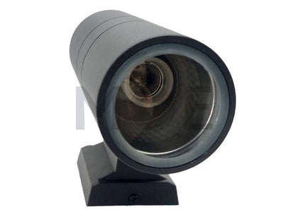 Outdoor UP & Down Wall Light Cylinder Black 2xE27 26cm | C013/2-90