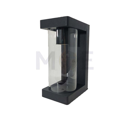 Modern Cylinder Curved Wall Light Black E27 20.8x12.7x9.3cm | 93211B