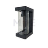 Modern Cylinder Curved Wall Light Black E27 20.8x12.7x9.3cm | 93211B