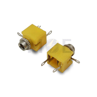3.5mm Mono Female Jack Socket Chassis Mount Plastic | JR3062A  فيشة اوديو انتاية بلاستيك تلحيم على شاسي