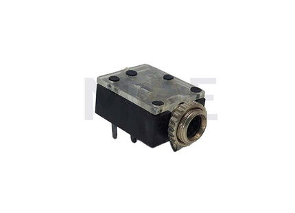 3.5mm Mono Female Jack Socket PCB Mount Plastic | JR3060A فيشة اوديو انتاية بلاستيك تلحيم على بورد