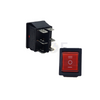Rocker Switch Square Red Lamp 1-0-2 ON-OFF-ON DPDT 6-Pin 16-30A 250V AC 26×21.6×18.7mm | KCD4