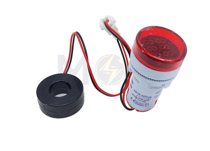Amp & Votmeter signal lamp Volt/Ampere Red 60-500V 0-100A AC 22mm | AD16-22DVA