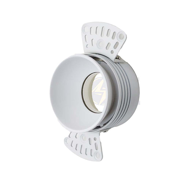 Onlex Downlight / Spotlight Frame Trimless Gypsum Fitting MR16 White Recessed Circular MR16 7cm | LX-332