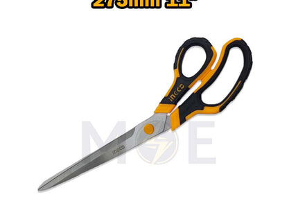 INGCO Rubber Grip Long-Blade Scissor 275mm 11inch | HSCRS812801