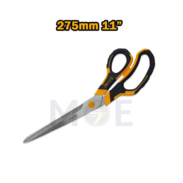 INGCO Rubber Grip Long-Blade Scissor 275mm 11inch | HSCRS812801