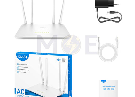 Cudy AC1200 Wireless Dual Band Router 4 Antenna 300-867 Mbps | WR1200