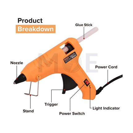 INGCO Glue Gun With 2 Glue Sticks 100W | GG6008 فرد شمع مع اصبعين شمع